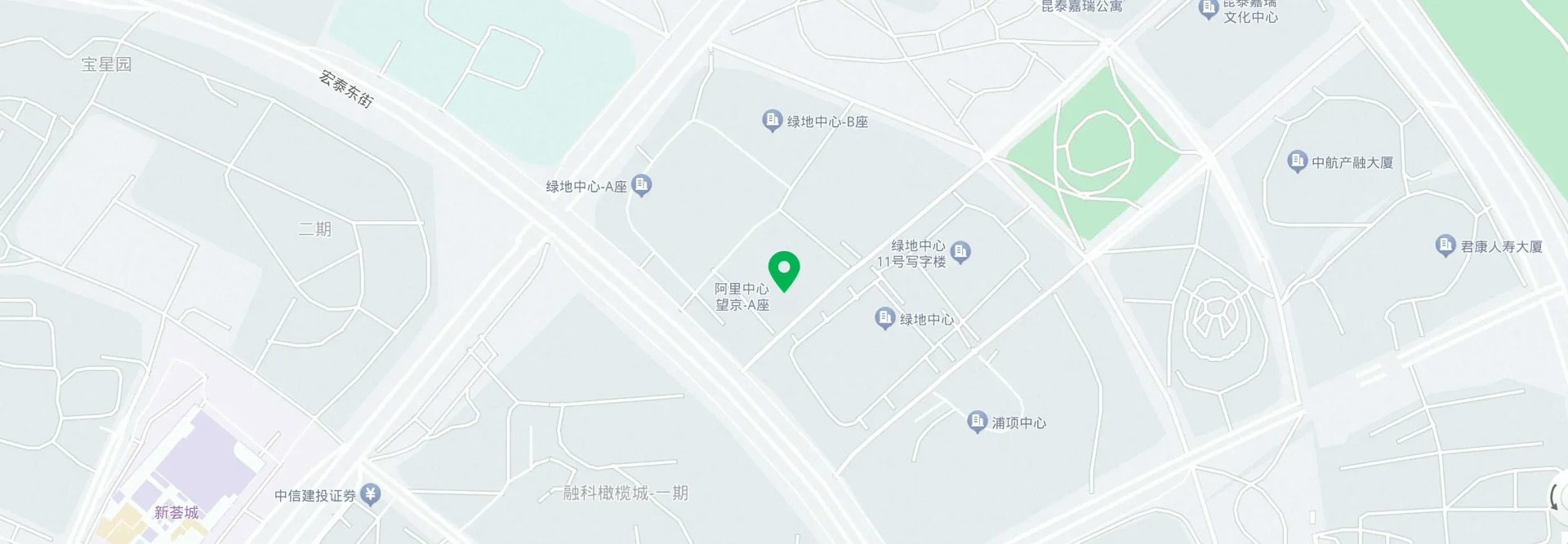 Map of Alibaba Center Wangjing Tower A in Beijing